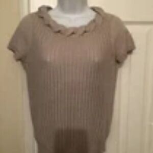 Worth Cream Wool Knit Sweater